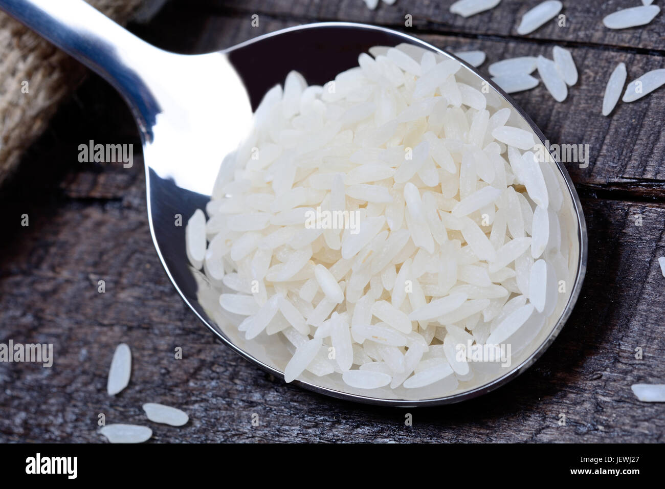 White Items Rice White rice in silver hi-res stock photography and images - Alamy