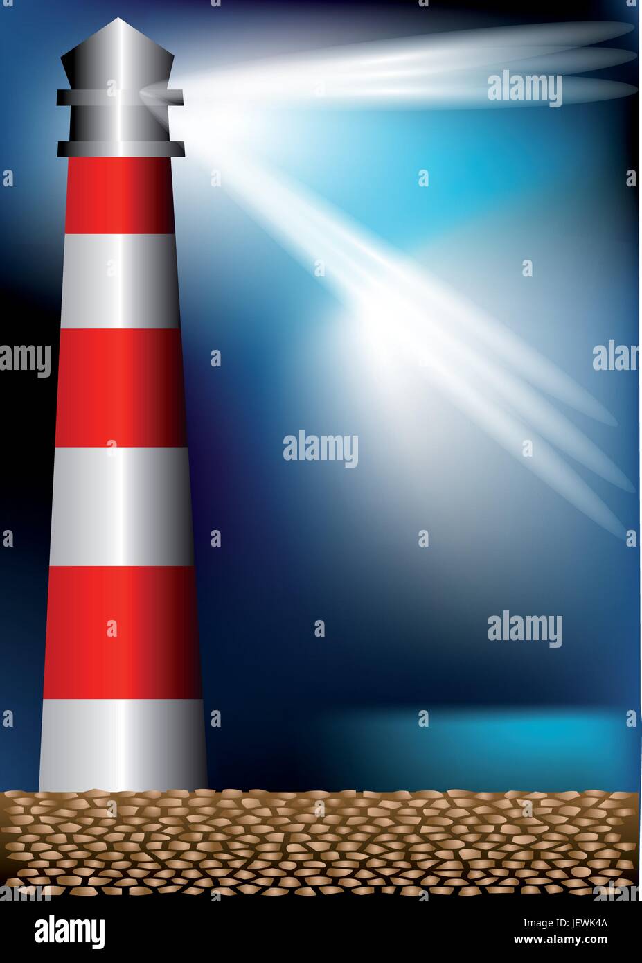 tower, danger, night, nighttime, direction, tides, tide, beacon, dark, nobody, Stock Vector