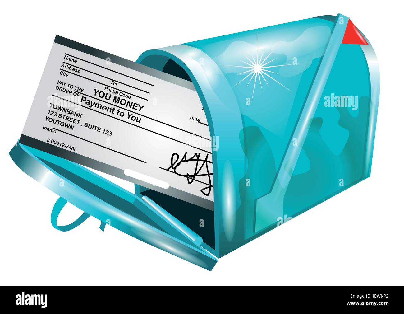 pay, budget, rich, wealthy, well off, mailbox, payment, check, mail