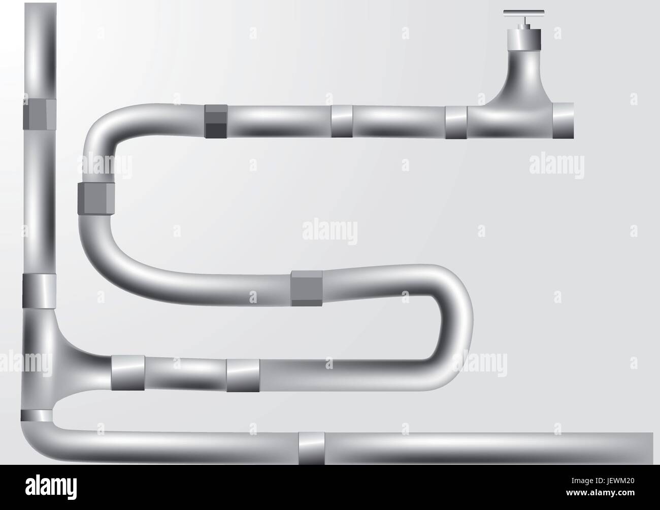 Aluminum plastic pipe Stock Vector Images - Alamy