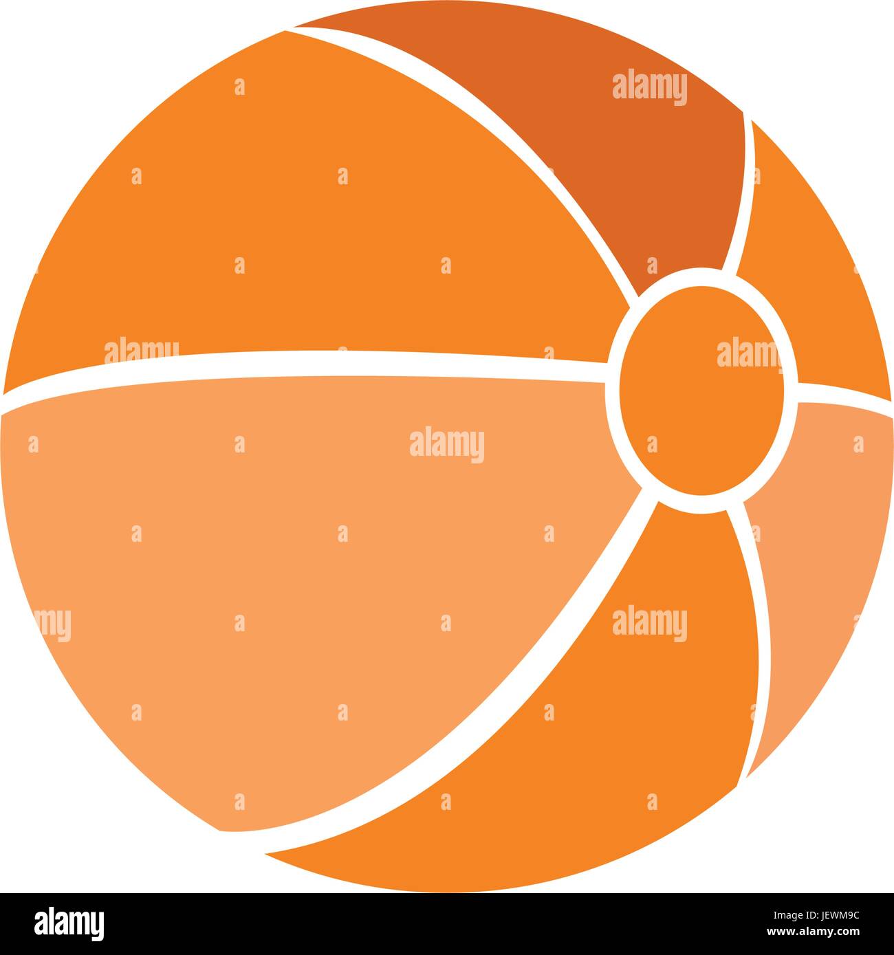 Isolated beach ball silhouette Stock Vector Image & Art Alamy