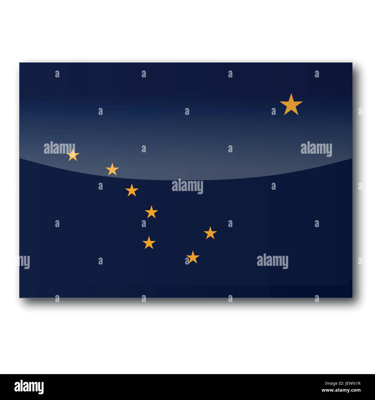 Alaska state map with stars hi-res stock photography and images - Alamy