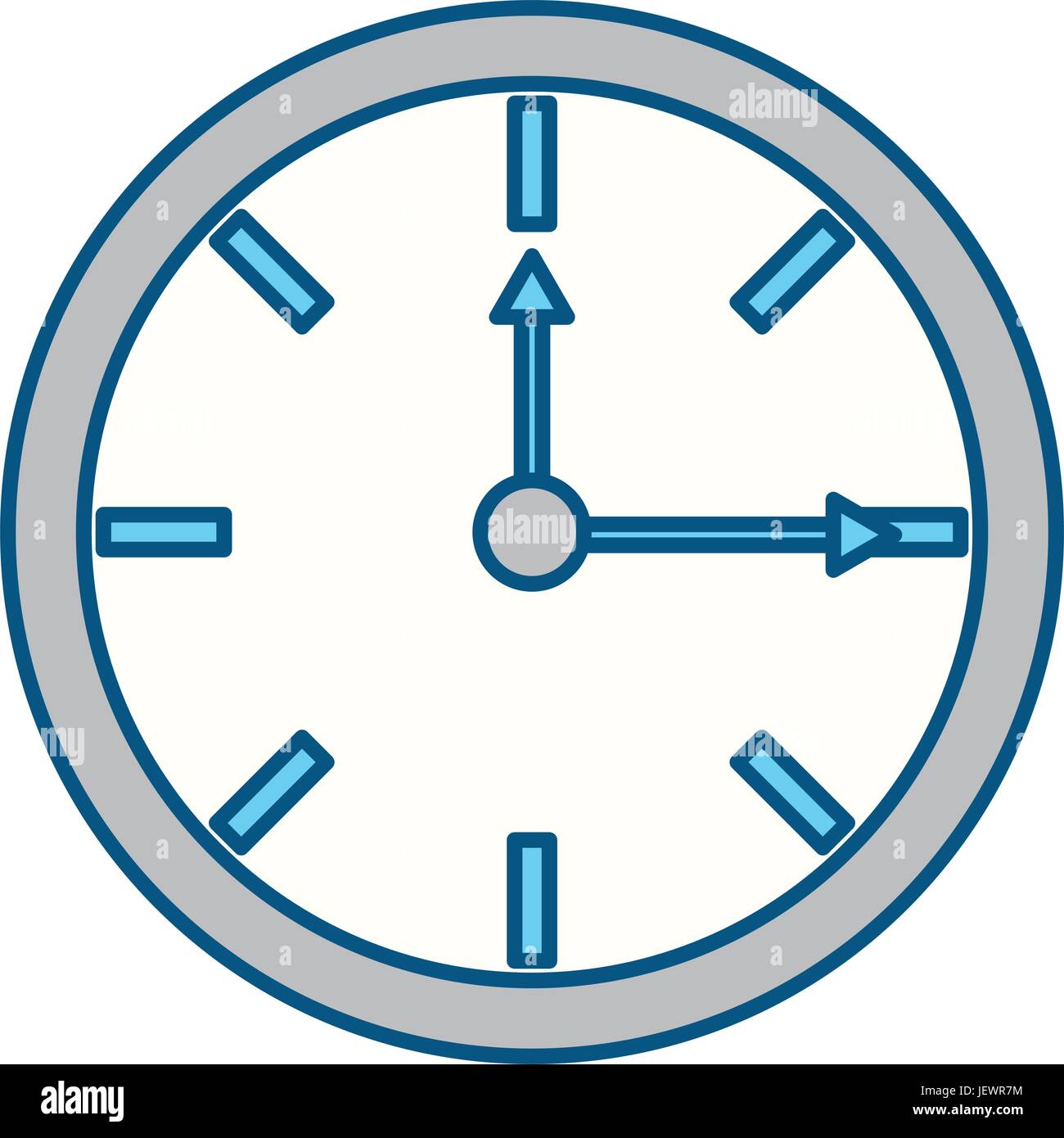 Wall clock isolated Stock Vector Image & Art - Alamy