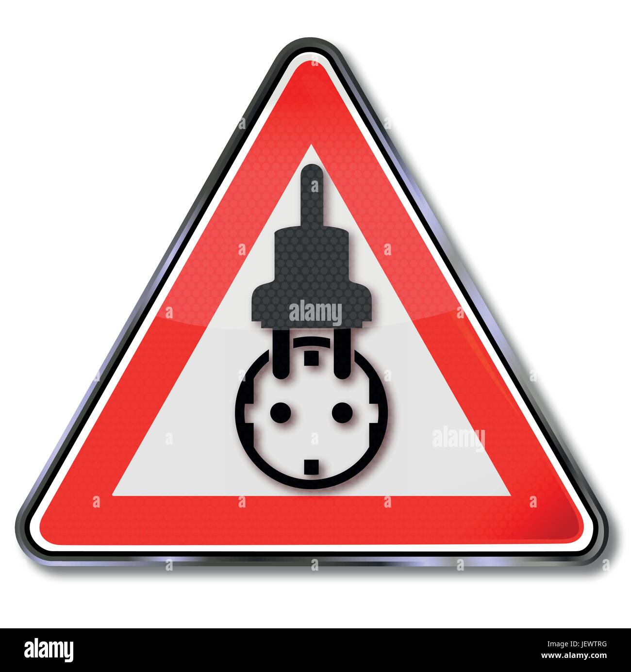 shield plug into the socket and energy policy Stock Vector
