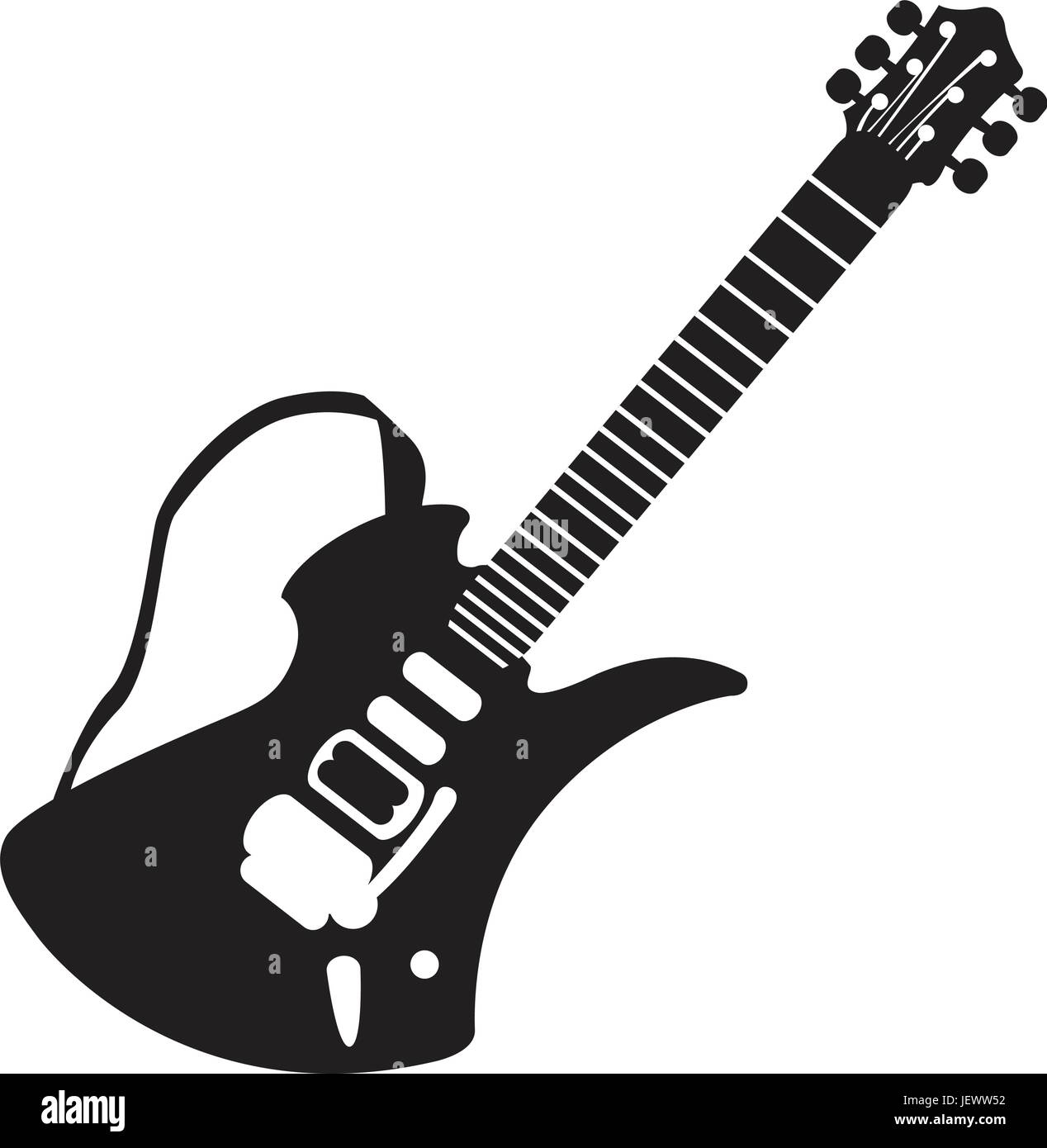 Isolated guitar silhouette Stock Vector Image & Art Alamy