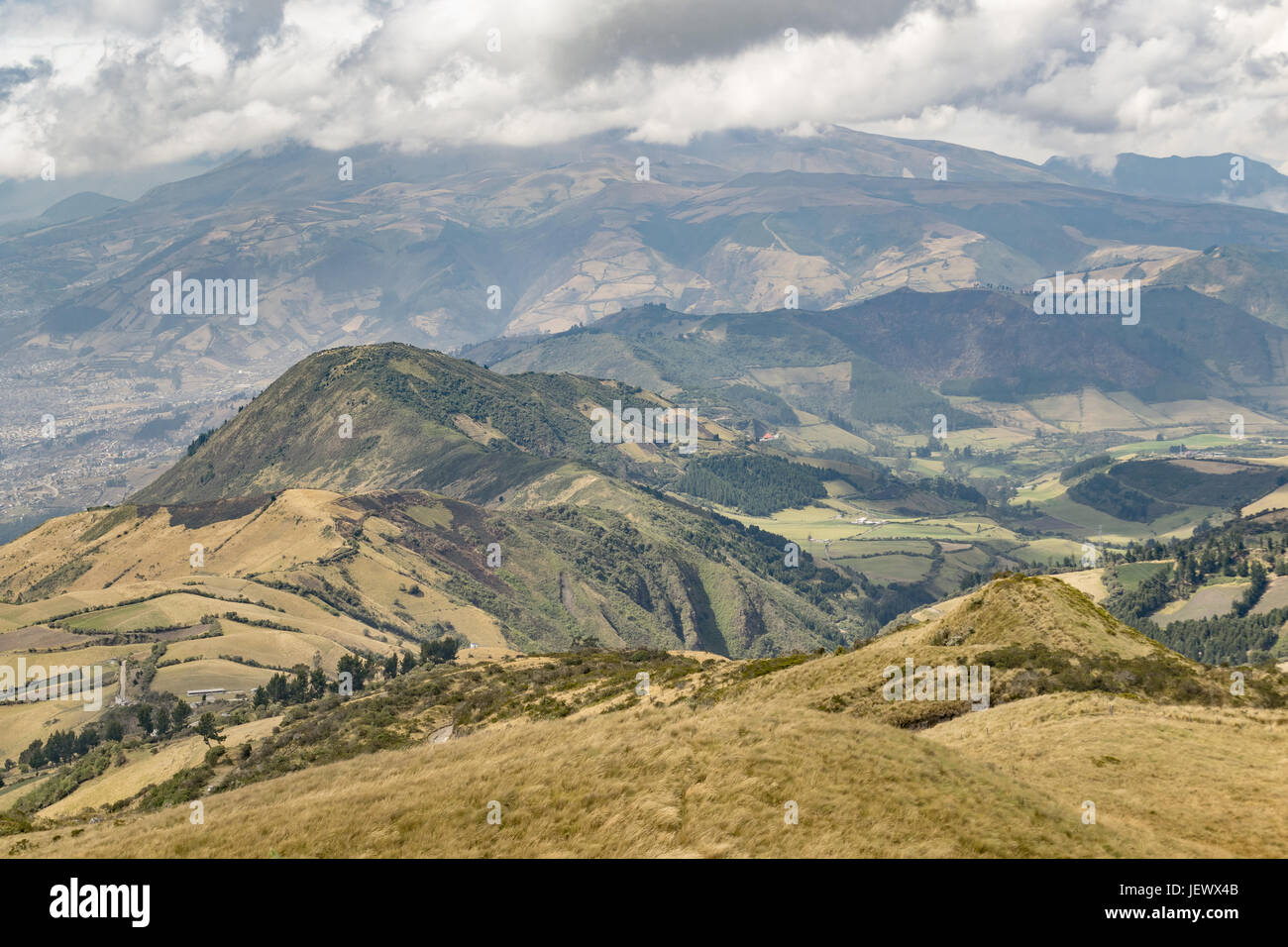 Mountains Landscape Quito Ecuador Stock Photo Alamy