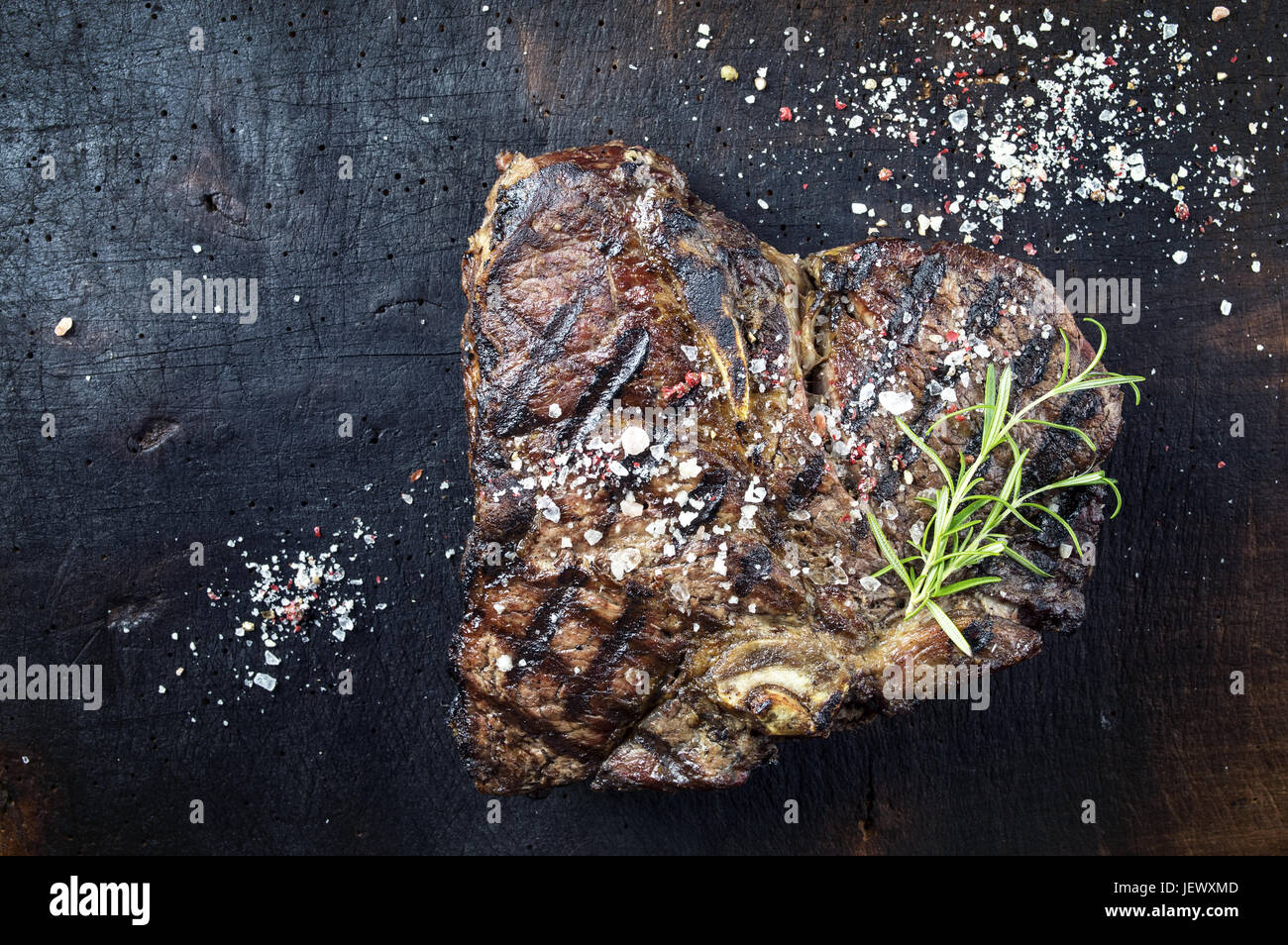 Dry Aged Barbecue Porterhouse Steak Stock Photo Alamy