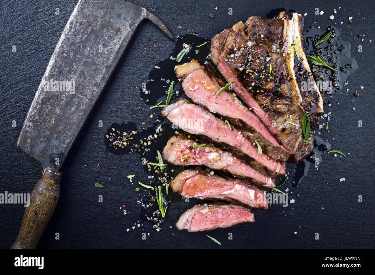 Dry Aged Barbecue Rib of Beef Stock Photo Alamy