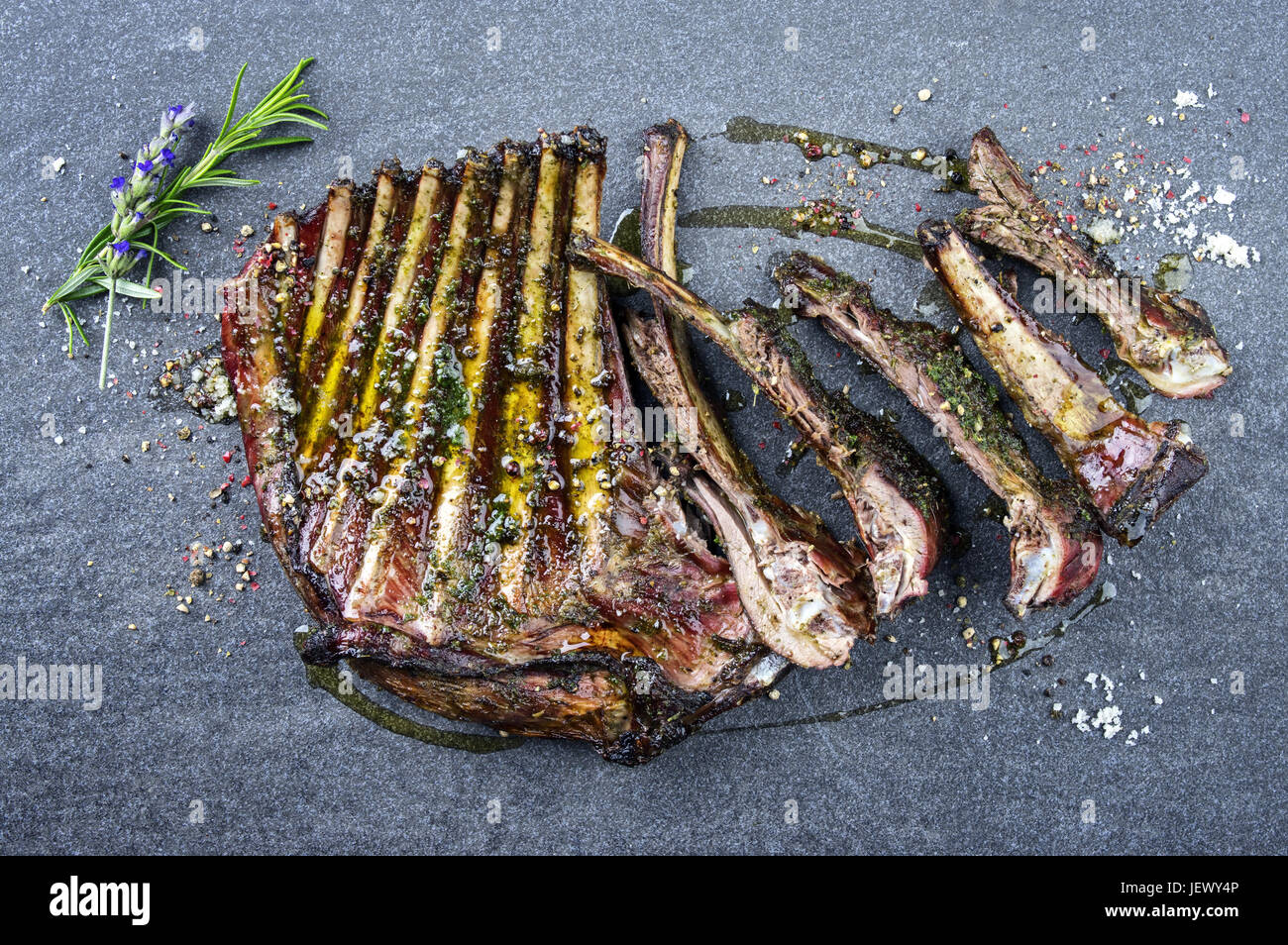 Barbecue Vanison Ribs Stock Photo - Alamy