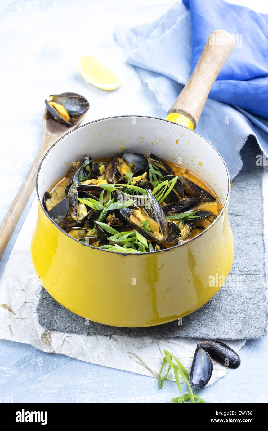Mussel Stew Stock Photo