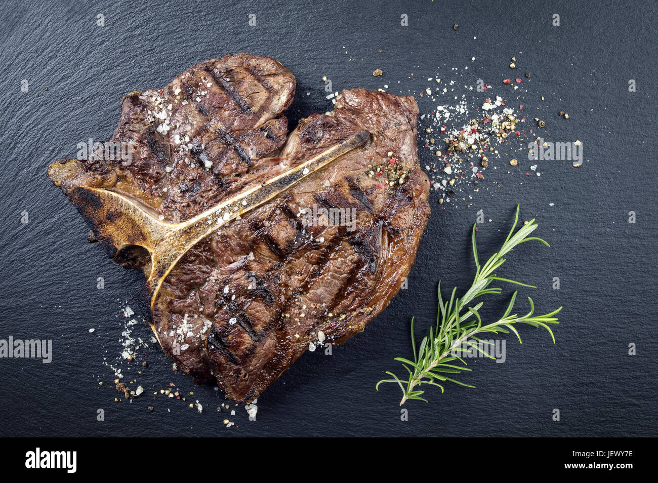 Dry Aged Barbecue Porterhouse Steak Stock Photo Alamy