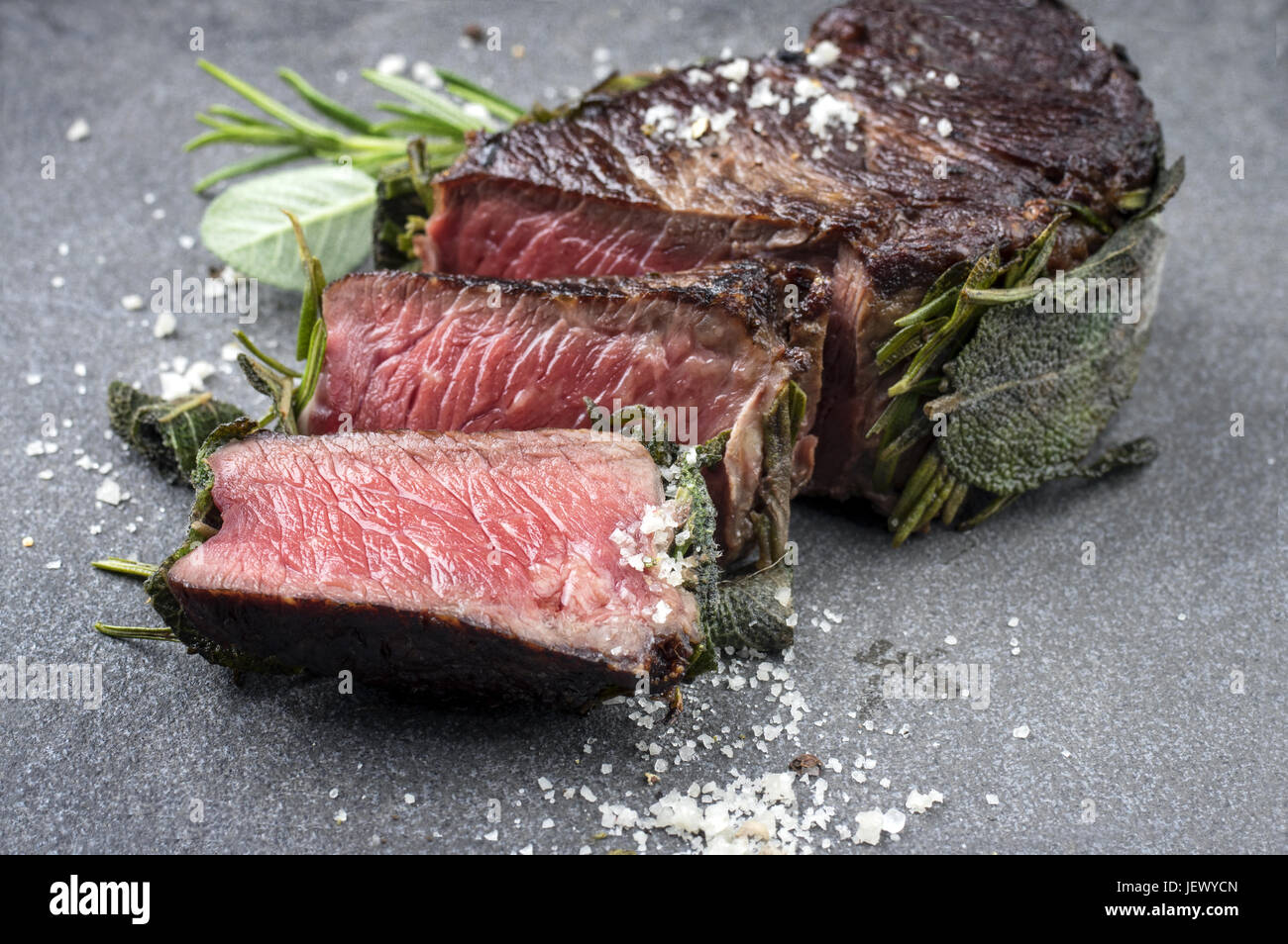 Dry Aged Barbecue Entrecote Stock Photo - Alamy