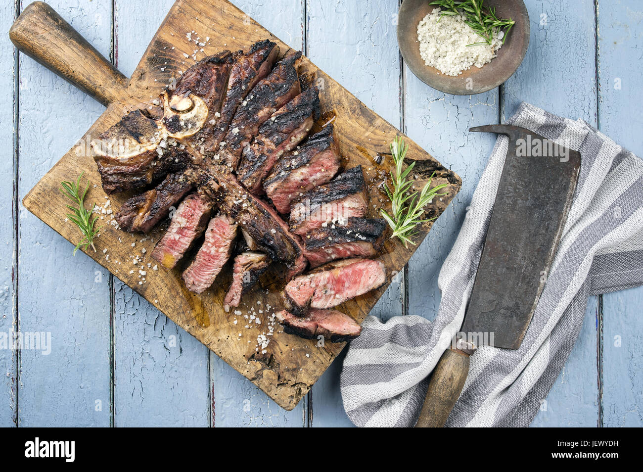 Dry Aged Barbecue TBone Steak Stock Photo Alamy