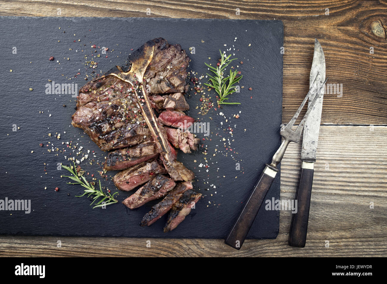 Dry Aged Barbecue TBone Steak Stock Photo Alamy