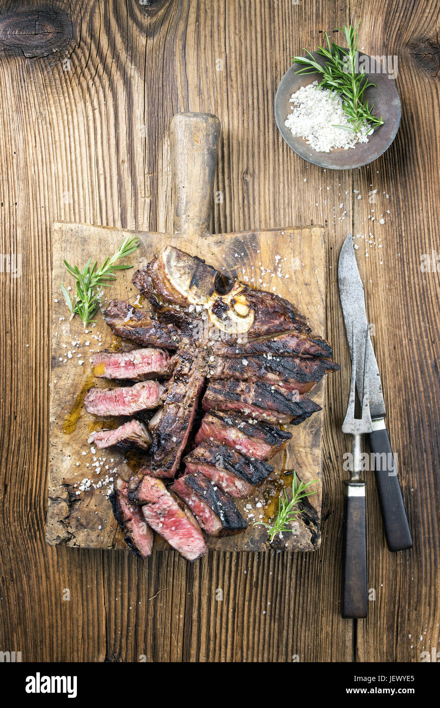 Dry Aged Barbecue TBone Steak Stock Photo Alamy