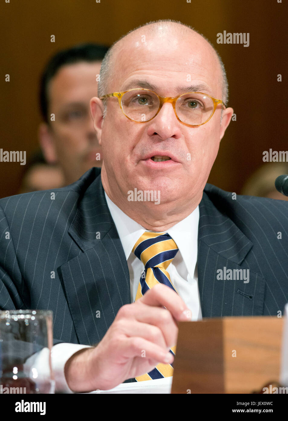 J. Christopher Giancarlo, Acting Chairman, Commodity Futures Trading Commission, testifies before the US Senate Committee on Appropriations Subcommittee on Financial Services and General Government hearing to examine proposed budget estimates and justification for fiscal year 2018 for the SEC and the CFTC on Capitol Hill in Washington, DC on Tuesday, June 27, 2017. Credit: Ron Sachs/CNP /MediaPunch Stock Photo