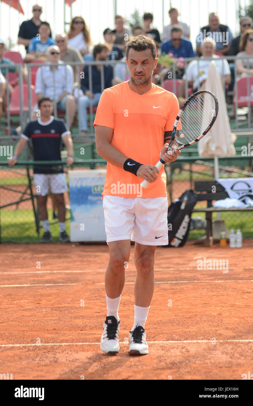 Milan, Maldini debuts tennis player in the circuit of the Stock Photo -  Alamy