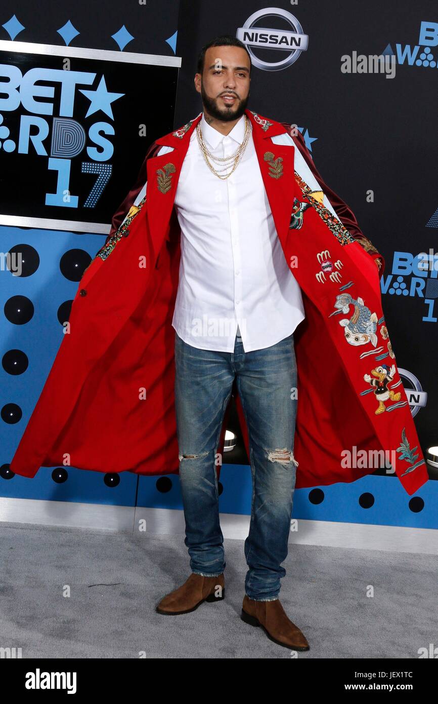 French Montana at arrivals for 2017 BET Awards, Microsoft Theatre L.A.  Live, Los Angeles, CA June 25, 2017. Photo By: Priscilla Grant/Everett  Collection Stock Photo - Alamy