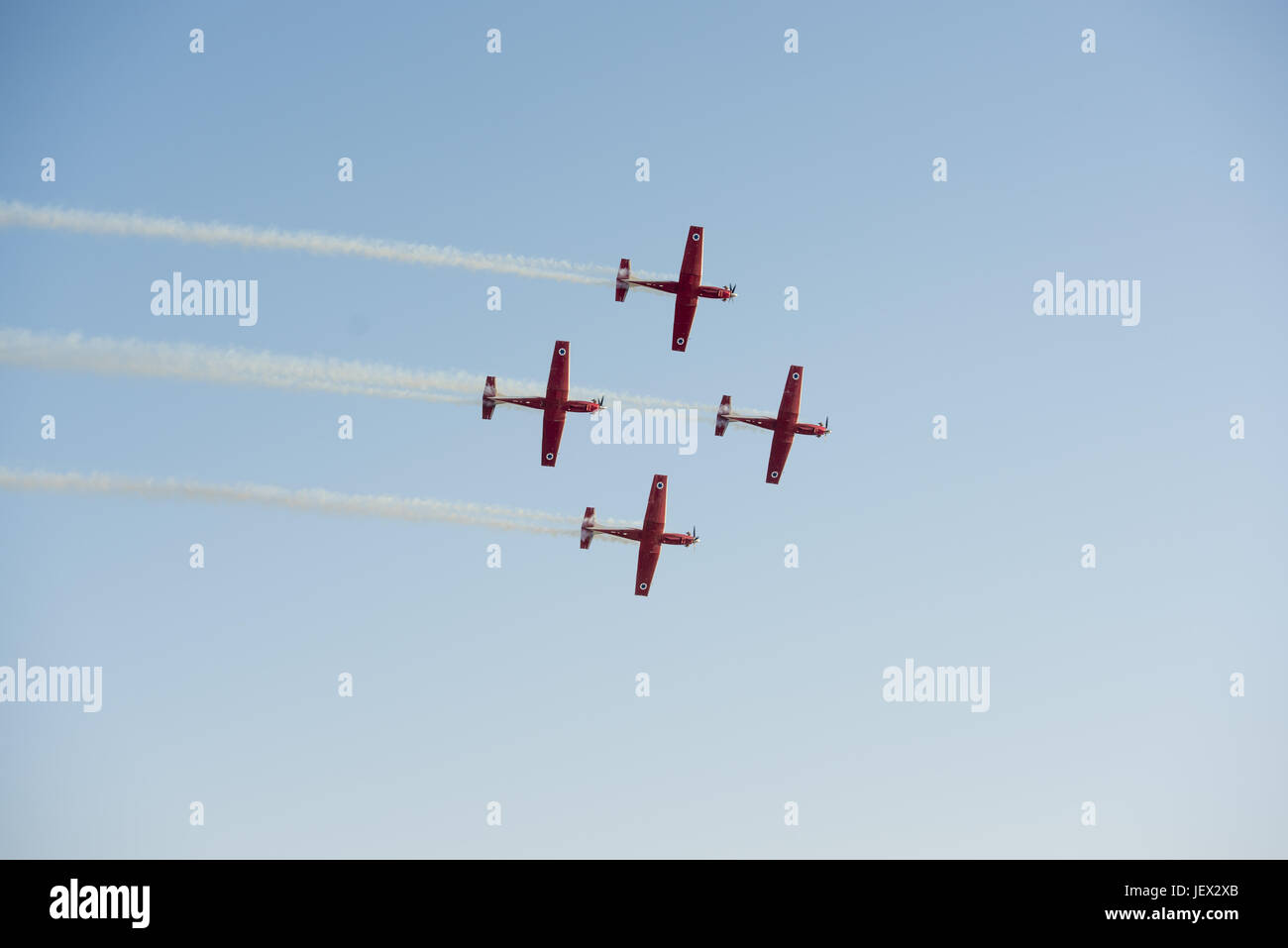 Hatzerim, Israel. 27th June, 2017. T-6 Texan II aircrafts perform at an ...