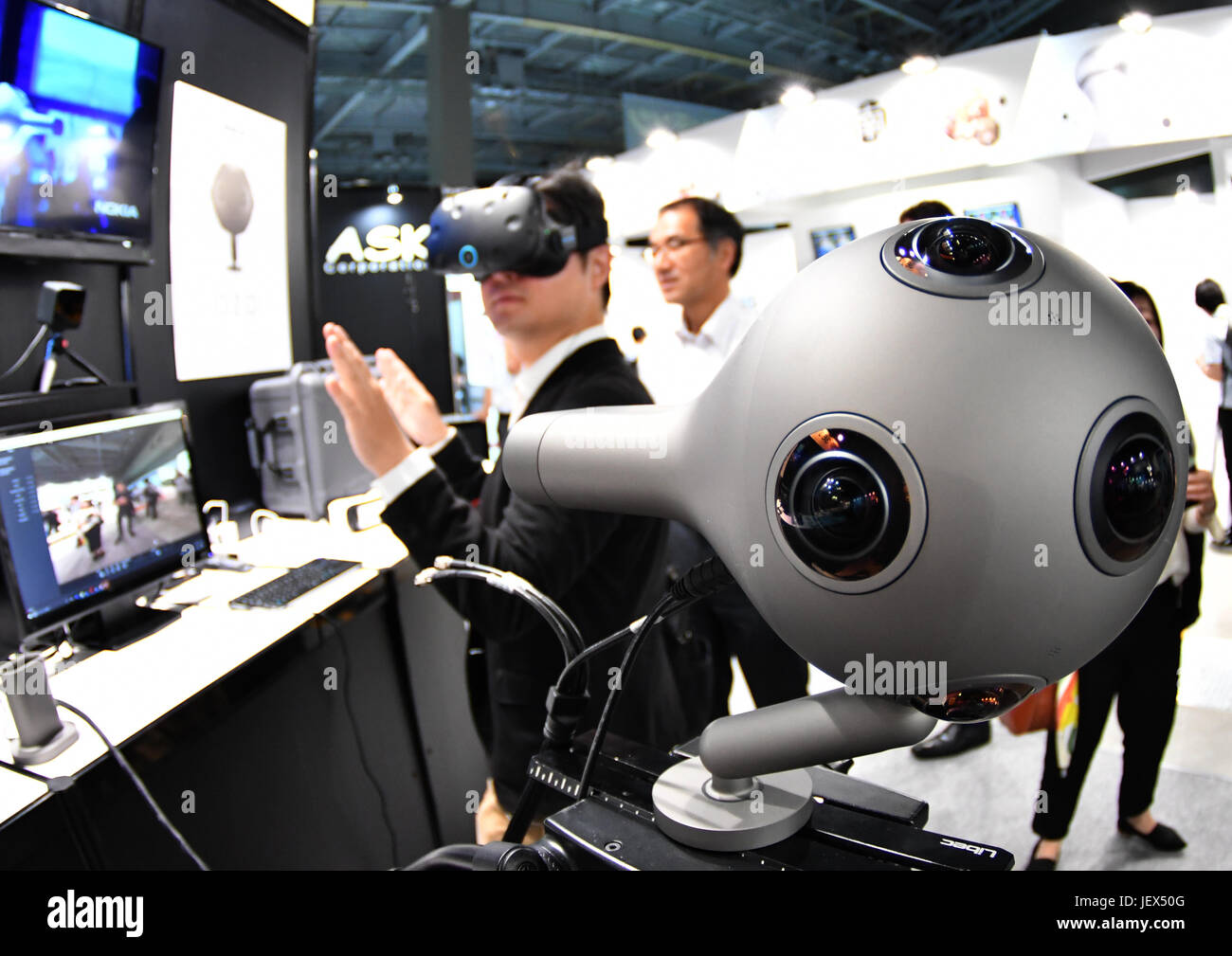 Tokyo, Japan. 28th June, 2017. Advanced Content Technology Expo, Japan