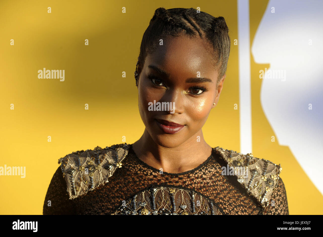 New York City. 26th June, 2017. Damaris Lewis attends the NBA Awards 2017 at Basketball City on Pier 36 South Street on June 26, 2017 in New York City. | Verwendung weltweit Credit: dpa/Alamy Live News Stock Photo