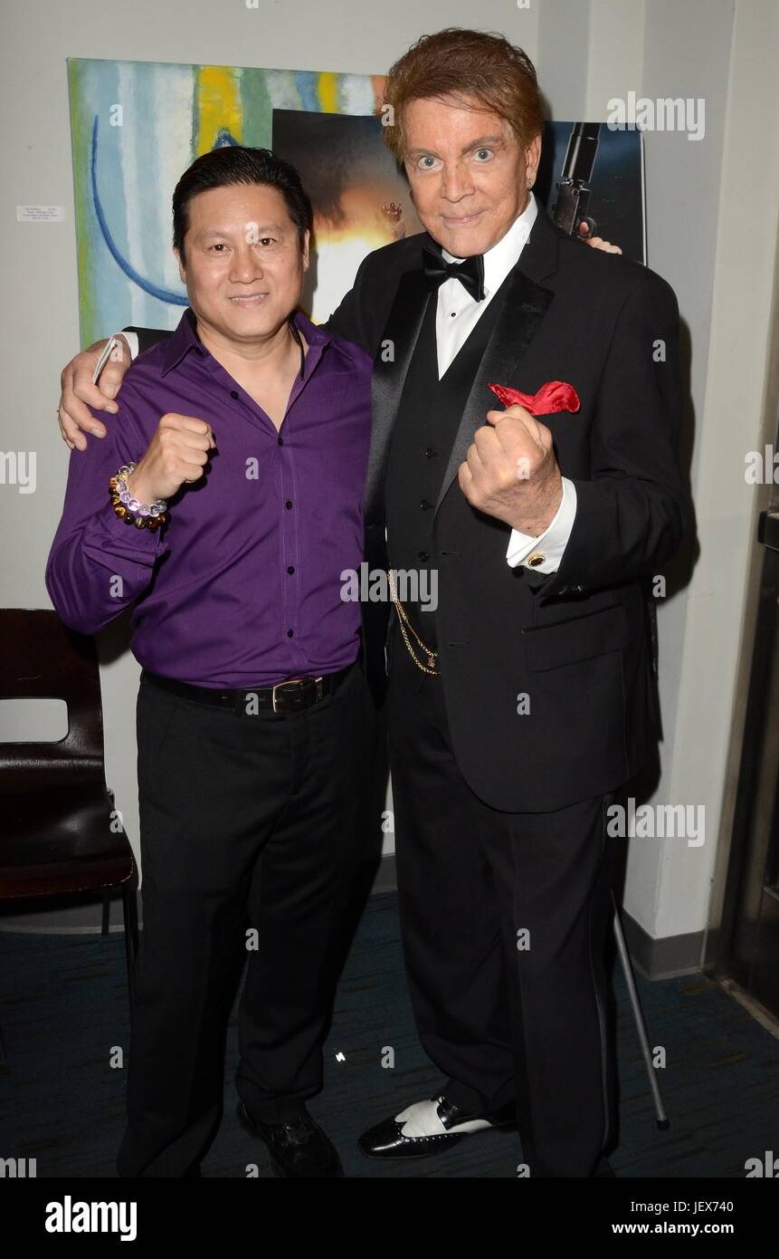 Benny Tjandra, Mel Novak at arrivals for SYNDICATE SMASHER Special Screening, Art Theater, Long Beach, CA June 25, 2017. Photo By: Priscilla Grant/Everett Collection Stock Photo