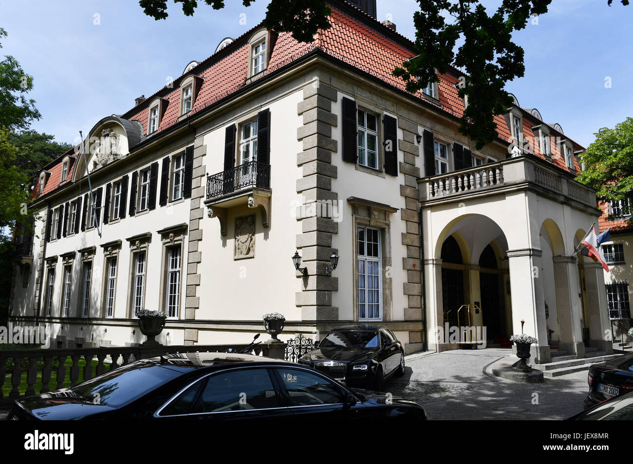 Berlin, Germany. 21st June, 2017. The luxury private Patrick Hellmann Schlosshotel in Grunewald Berlin, Germany. 21st June, 2017. The luxury private Patrick Hellmann Schlosshotel in Grunewald