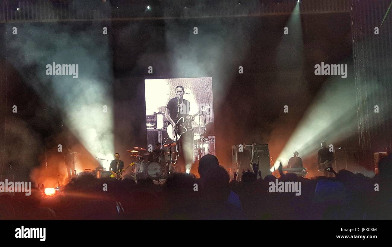 28 June- Bucharest, Romania. The 20 years concert of the band Placebo