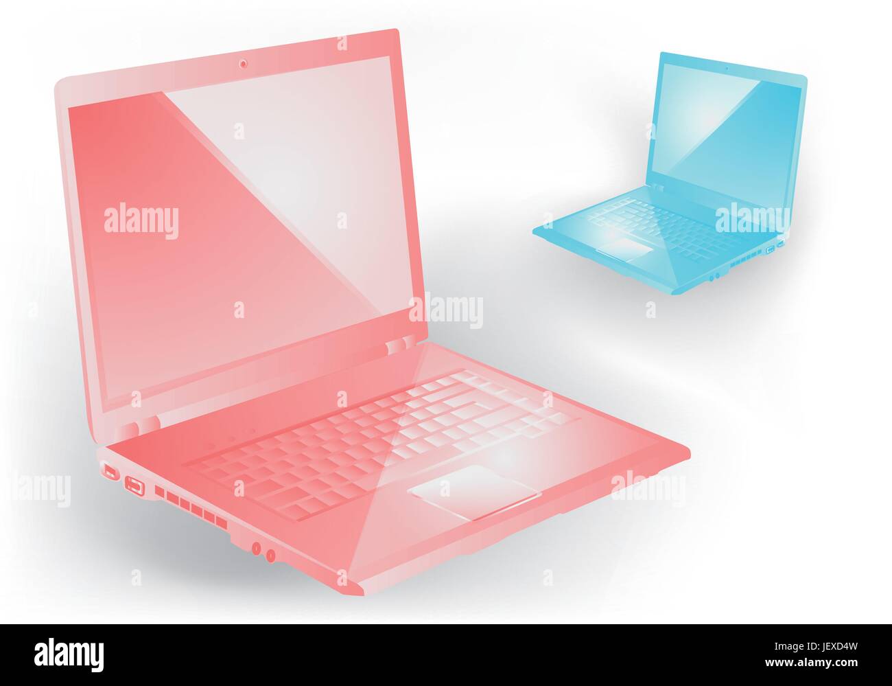 blue, laptop, notebook, computers, computer, keyboard, PC, object ...