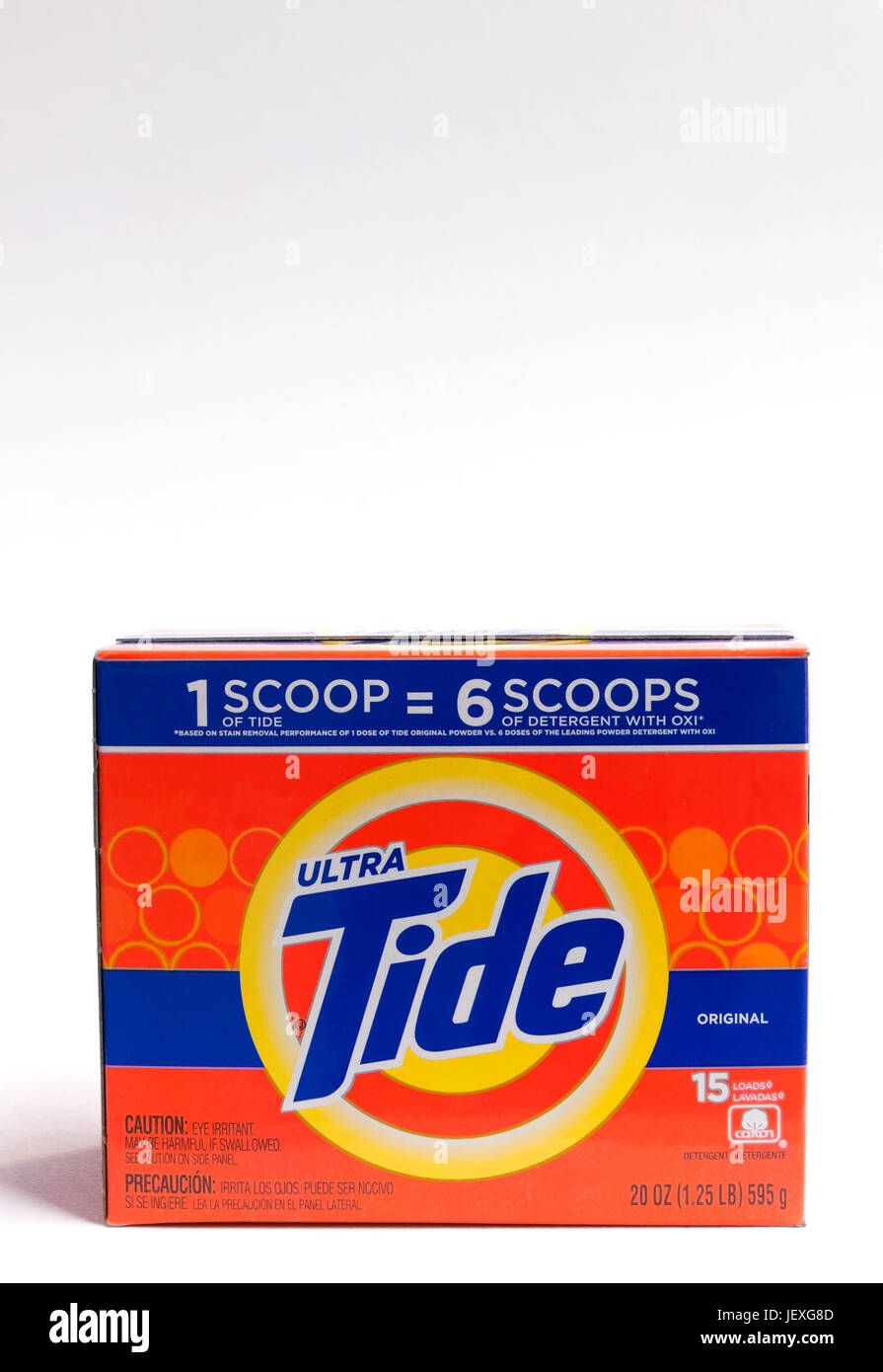 Box of Ultra Tide Laundry Detergent. So in demand that people are stealing them from stores. Stock Photo