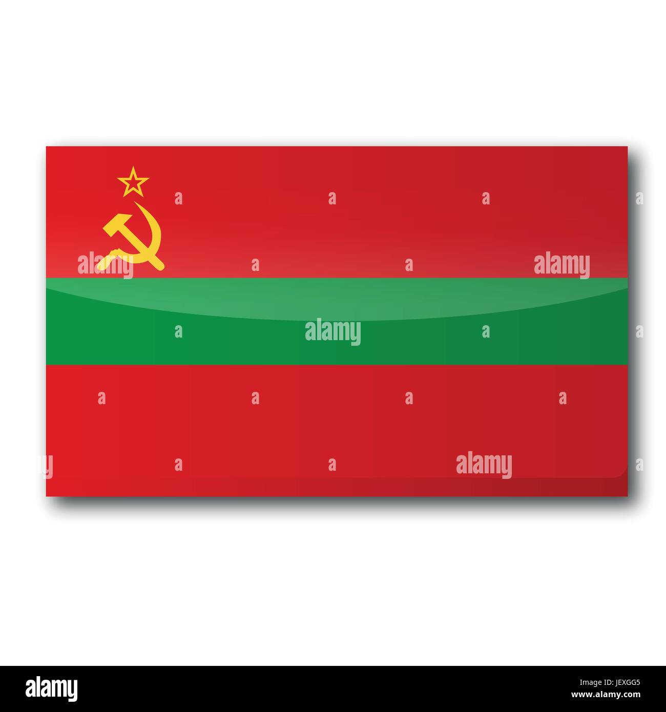 flag transnistria Stock Vector