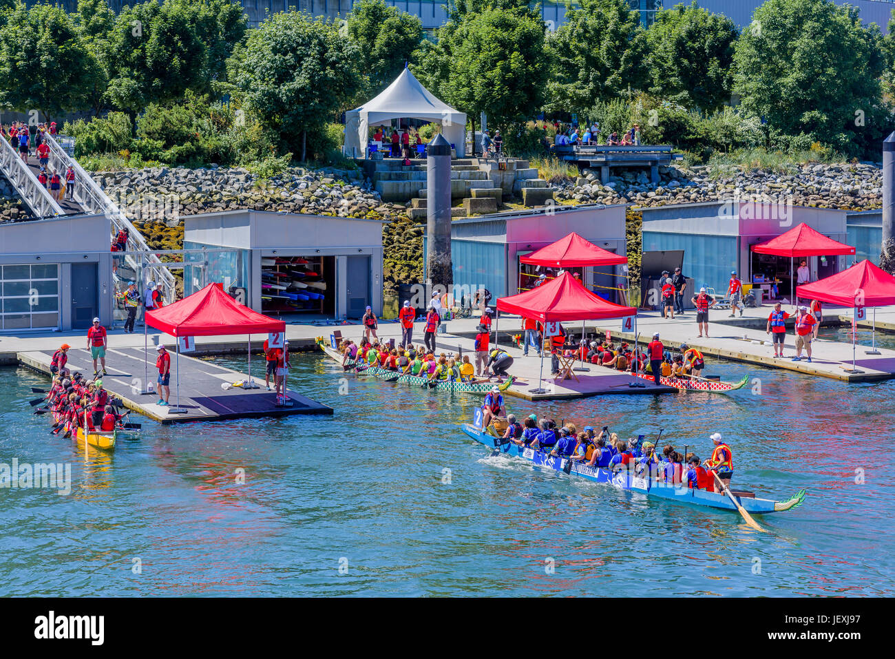 Dragon Boat Festival, Vancouver, British Columbia, Canada. Stock Photo