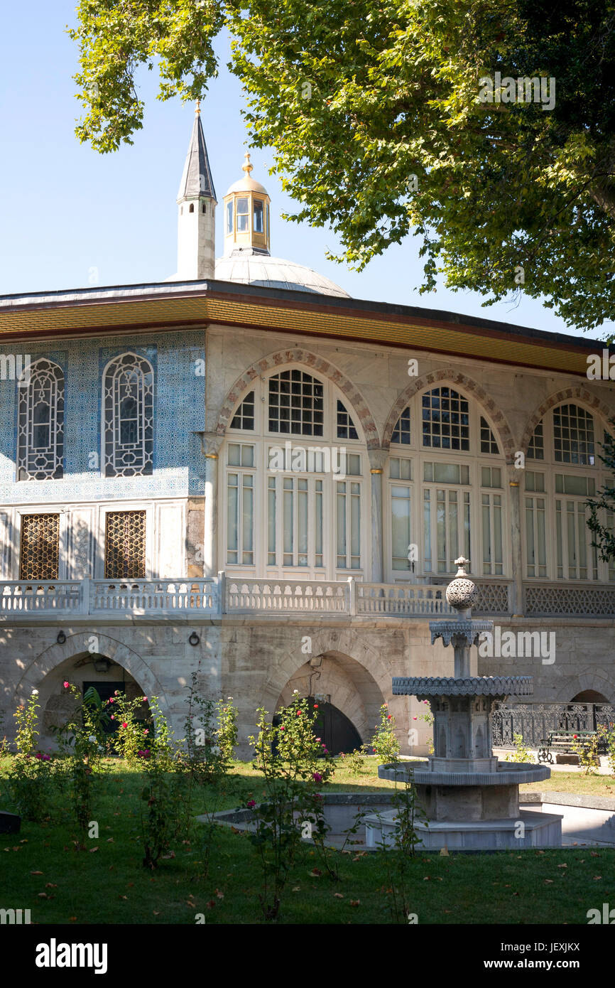 Istanbul, Turkey - September 16, 2011: Detail of house Topkapi Palace in Istanbul, Turkey. Stock Photo