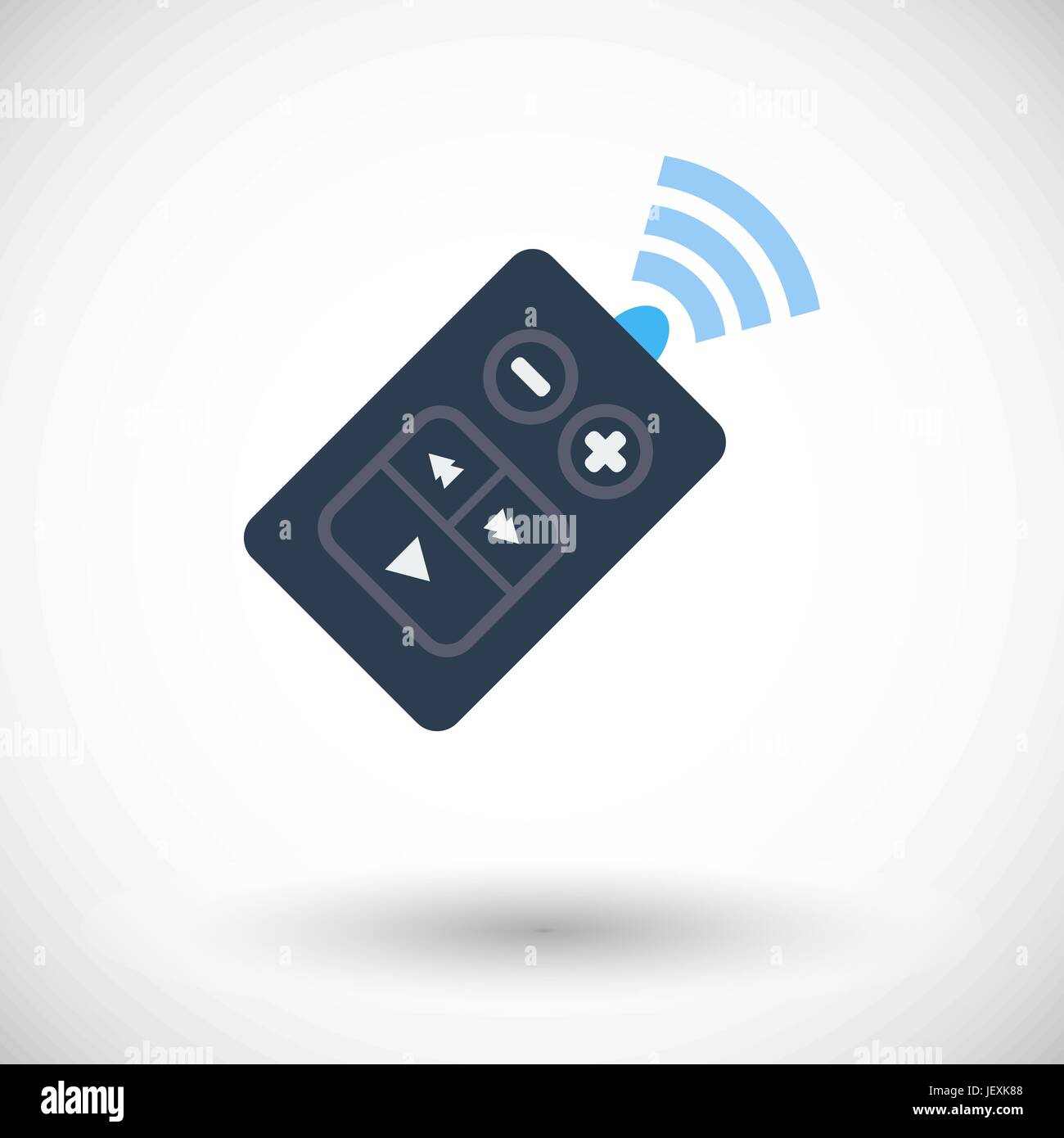 Car remote control. Single flat icon on white background. Vector ...