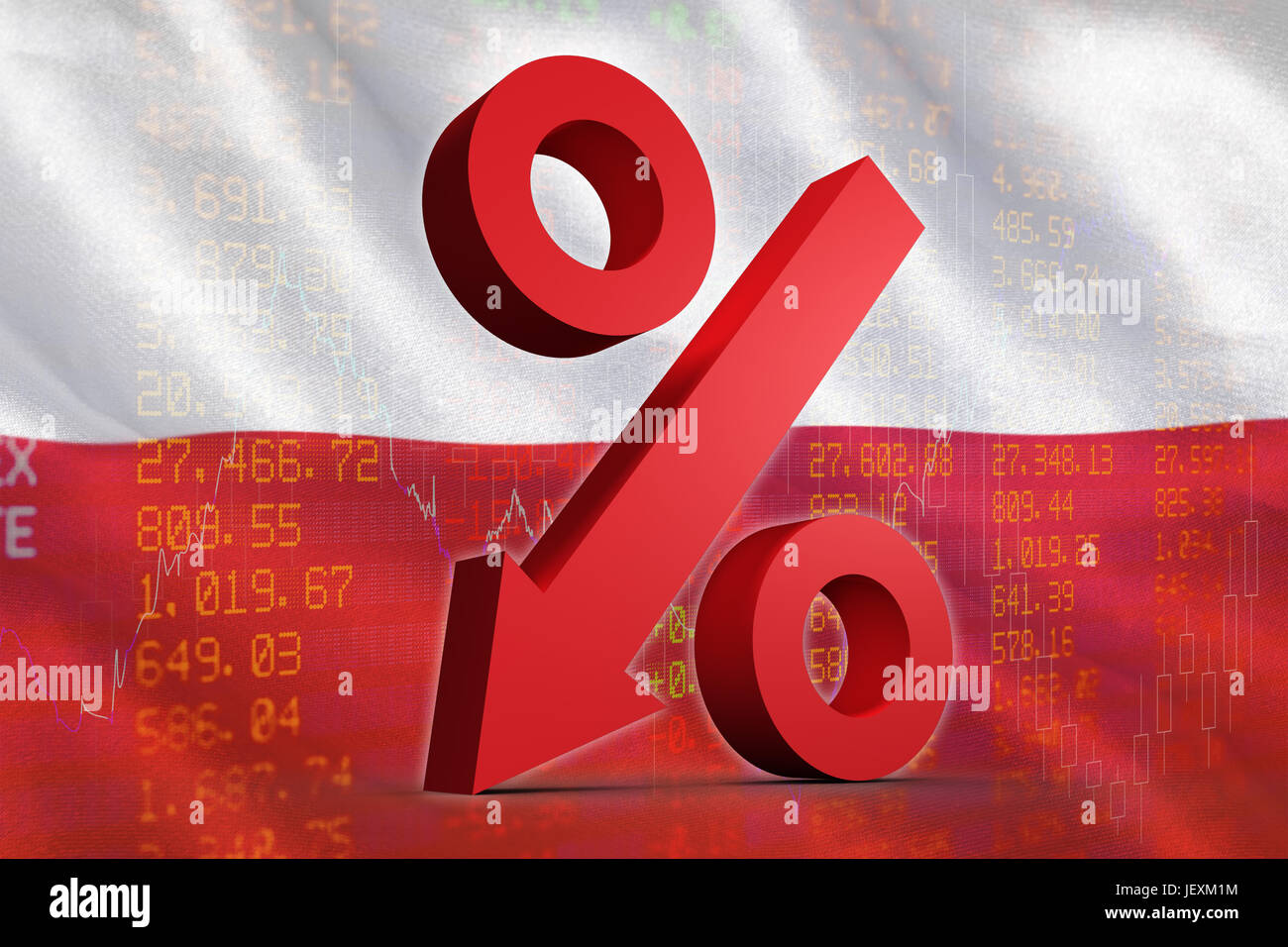 Arrow up down percentage hi-res stock photography and images - Alamy