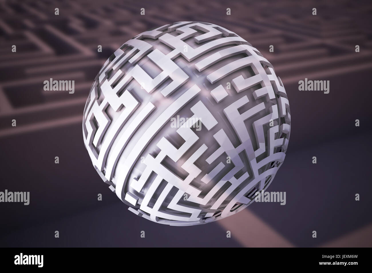 Composite image of maze ball Stock Photo Alamy
