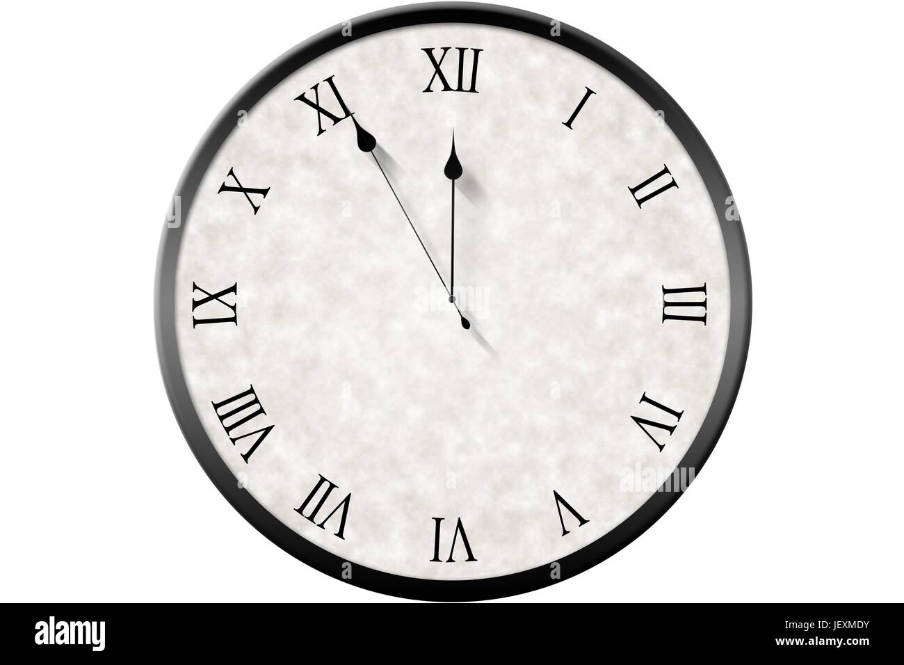 Roman numeral clock counting down Stock Photo Alamy