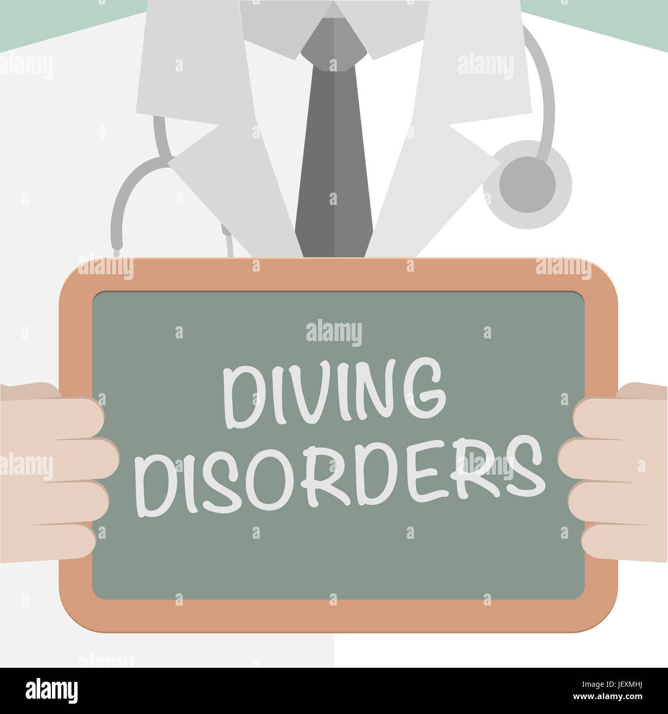 Medical Board Diving Disorders Stock Photo