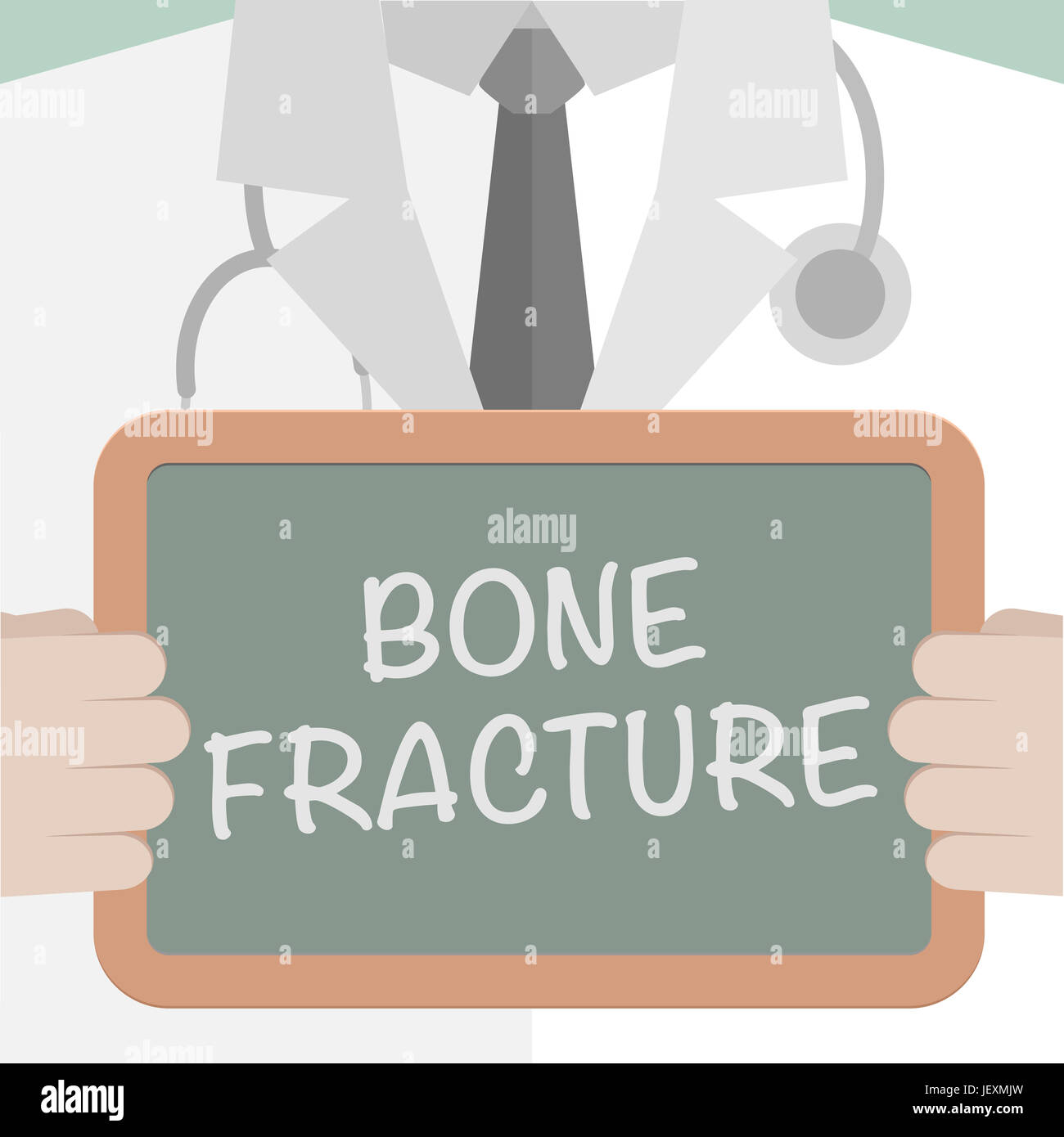 Board Bone Fracture Stock Photo