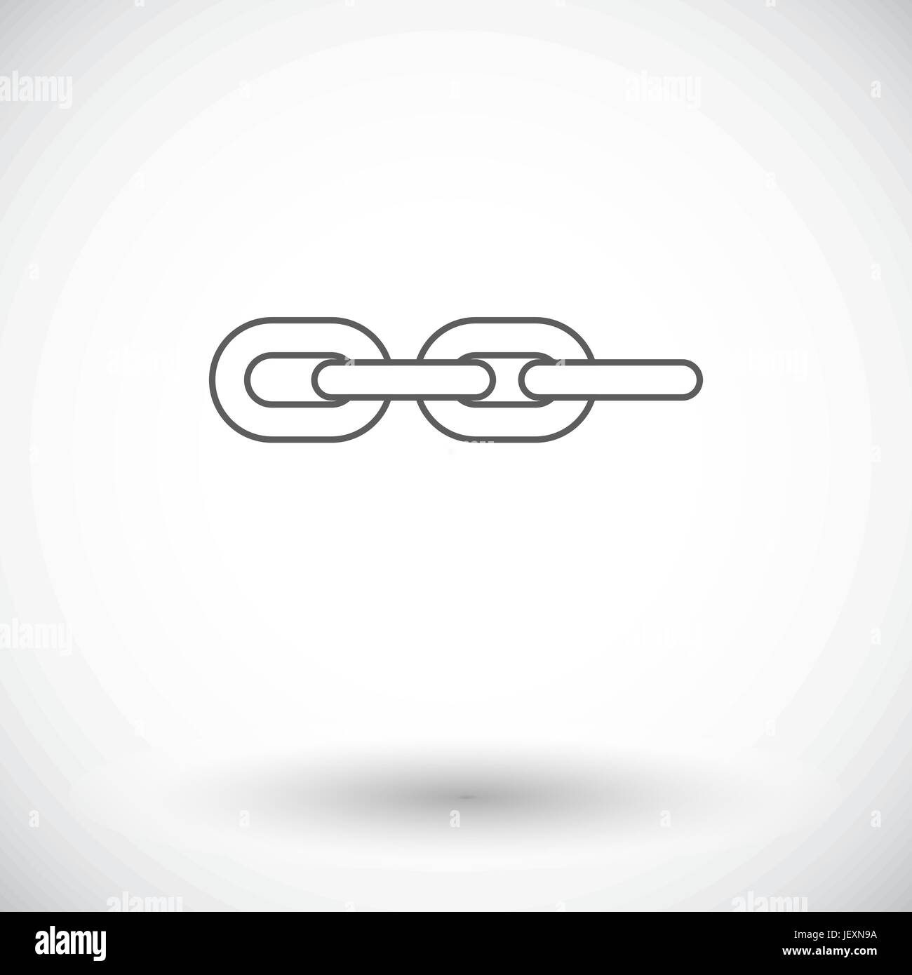 Link. Single flat icon on white background. Vector illustration Stock ...
