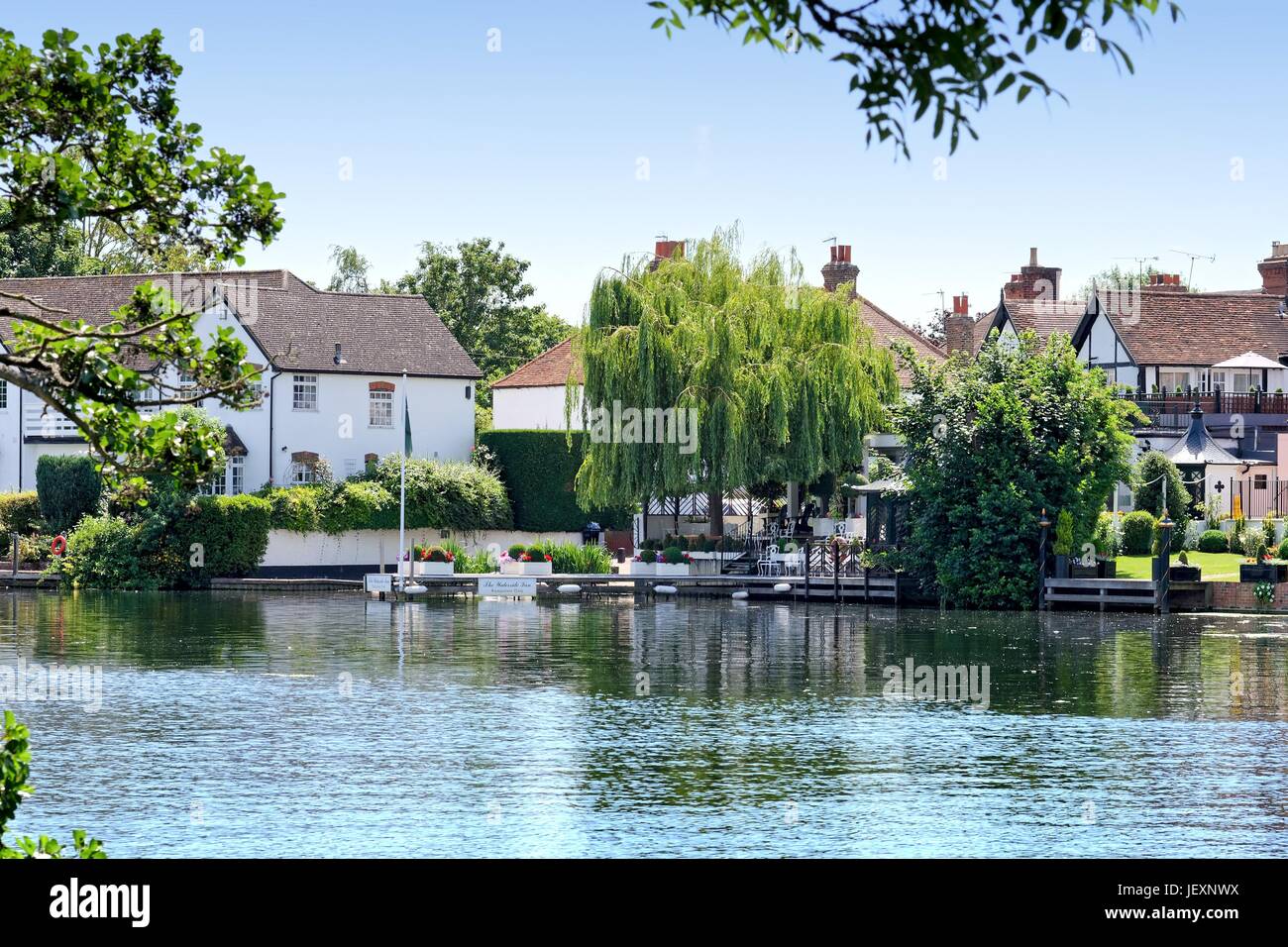 The riverside at Bray village Berkshire UK Stock Photo