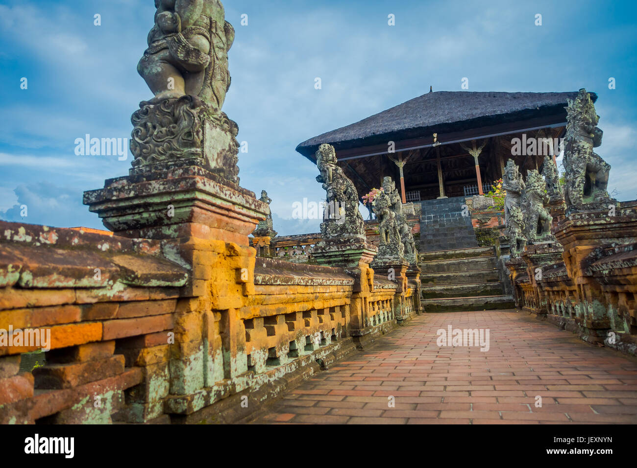 BALI, INDONESIA - MARCH 08, 2017: Semarapura, Kertha Gosa Pavilion in Klungkung Palace, in Denpasar city in Indonesia Stock Photo