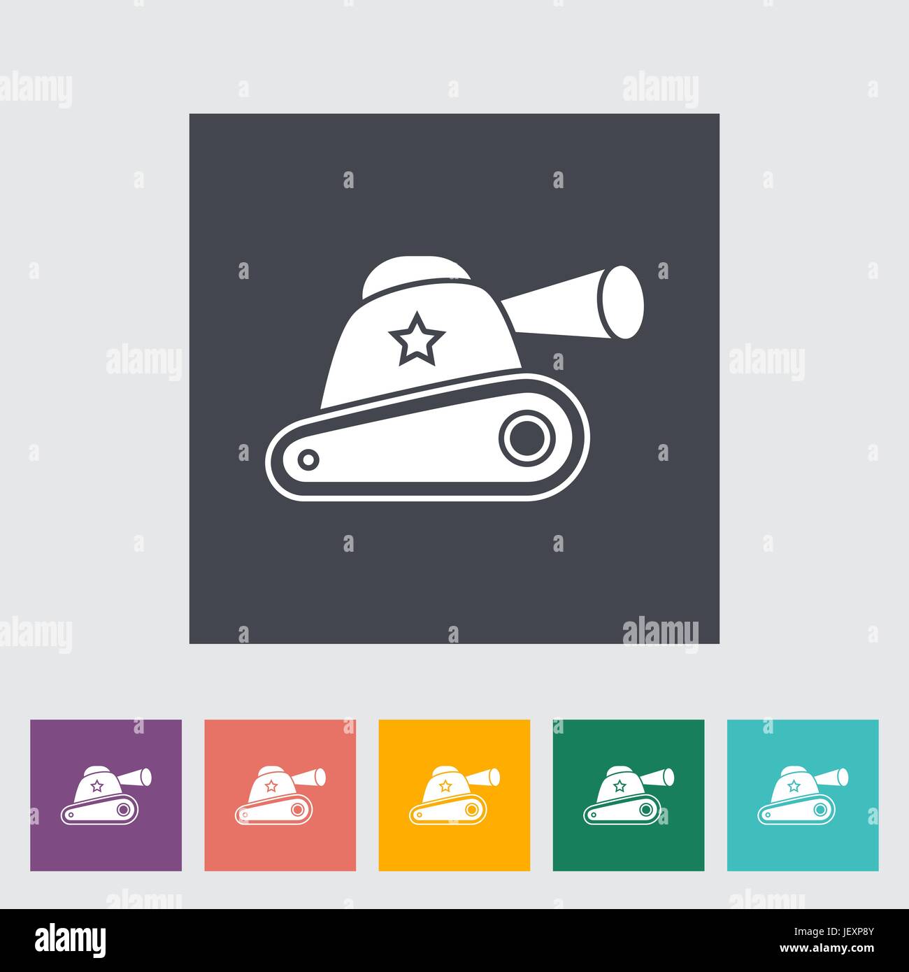 Tank toy icon. Flat vector related icon for web and mobile applications ...