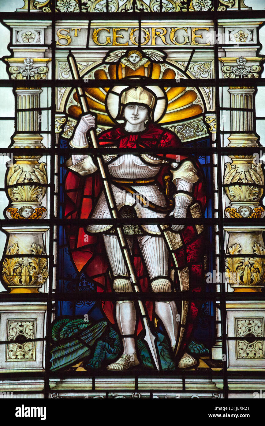 Church Stained Glass, Gravesend, Kent, UK Stock Photo Alamy