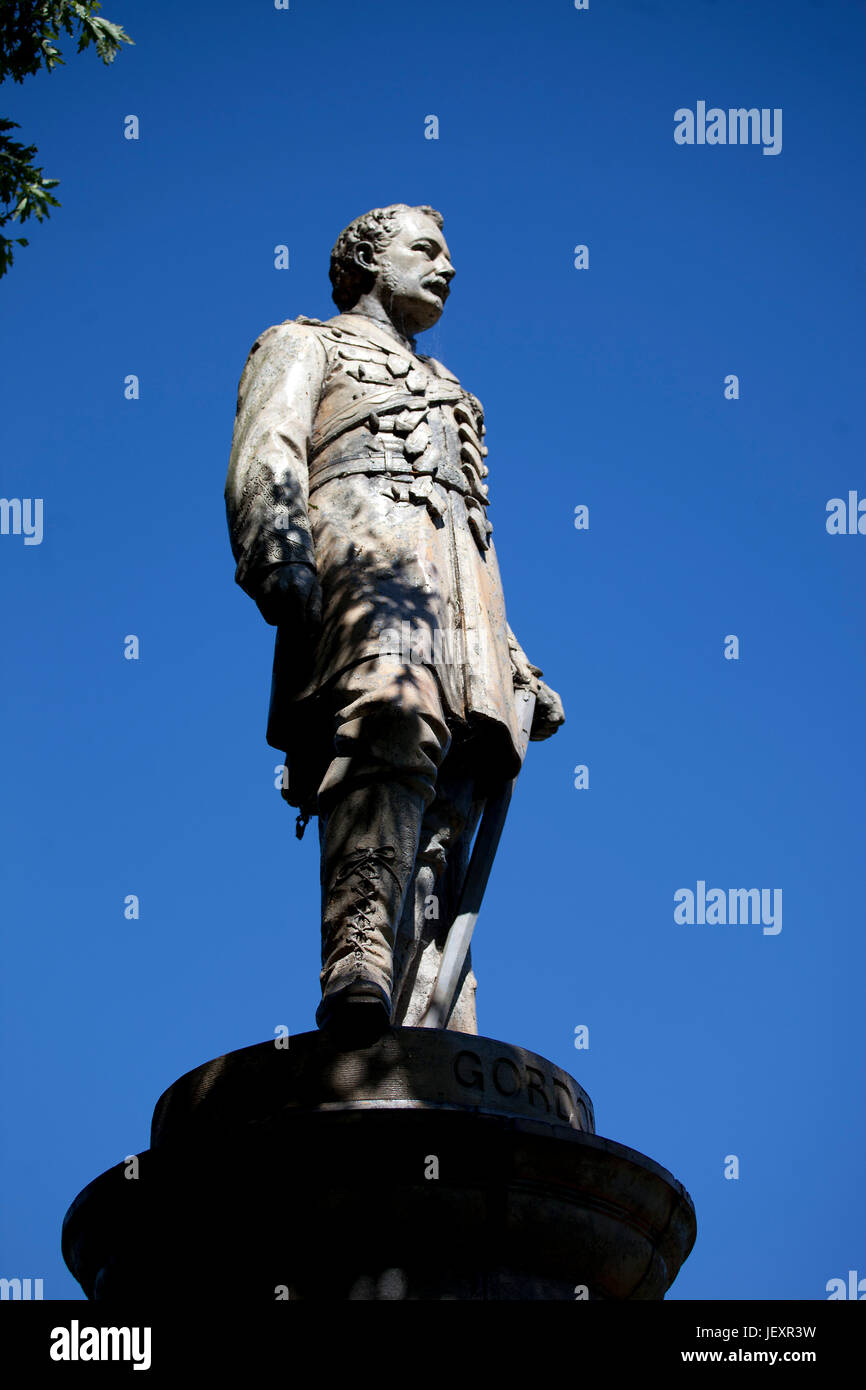 Charles George Gordon Statue, Gravesend, Kent, UK Stock Photo