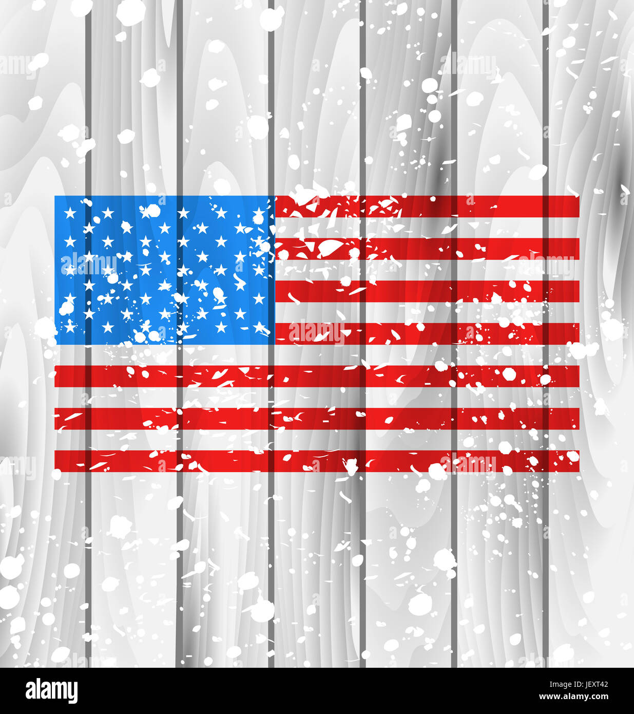 Illustration American Grunge Background with Flag for Independence Day ...