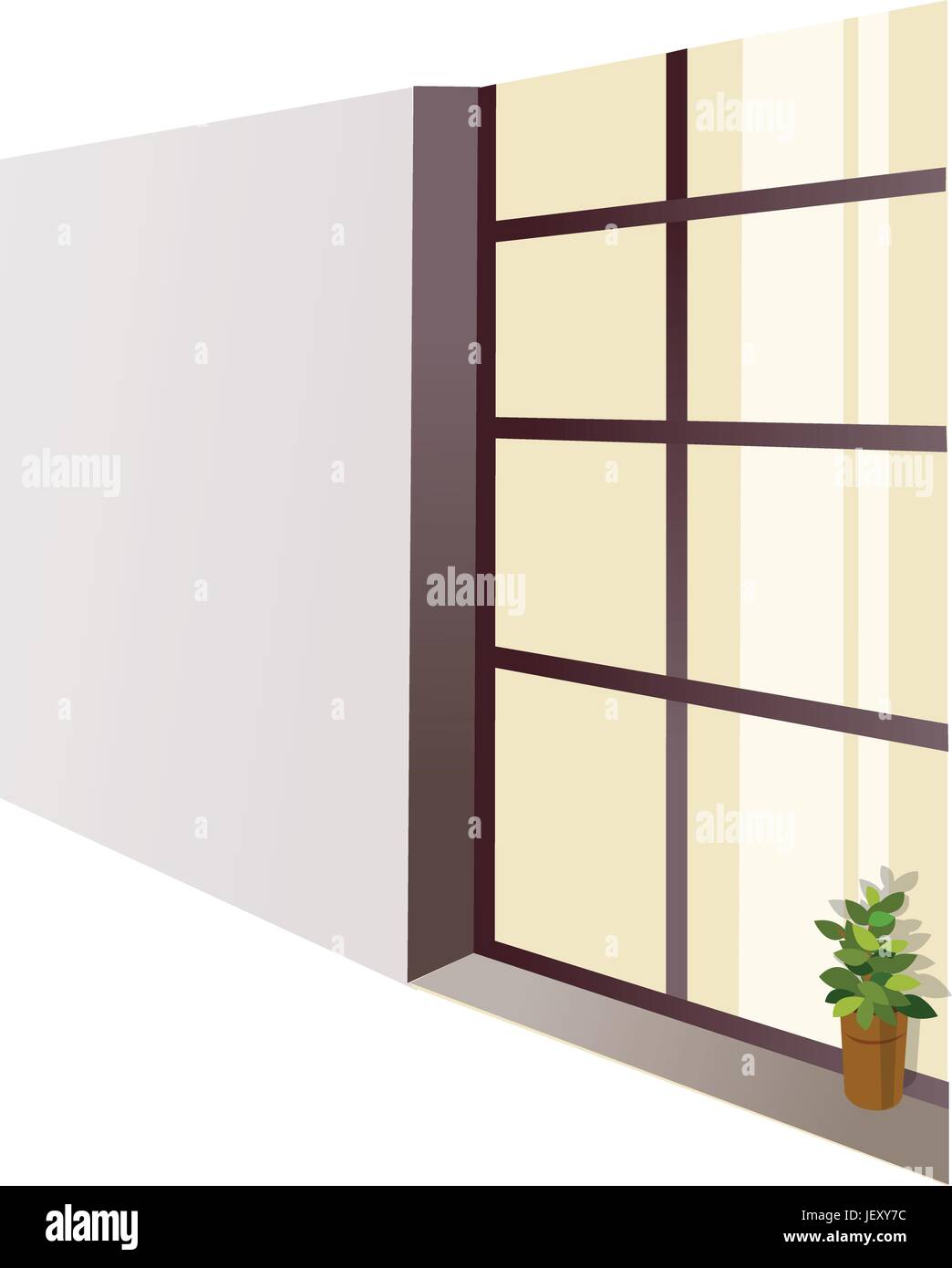Green Window Vector Green painted window frame Stock Vector Images - Alamy