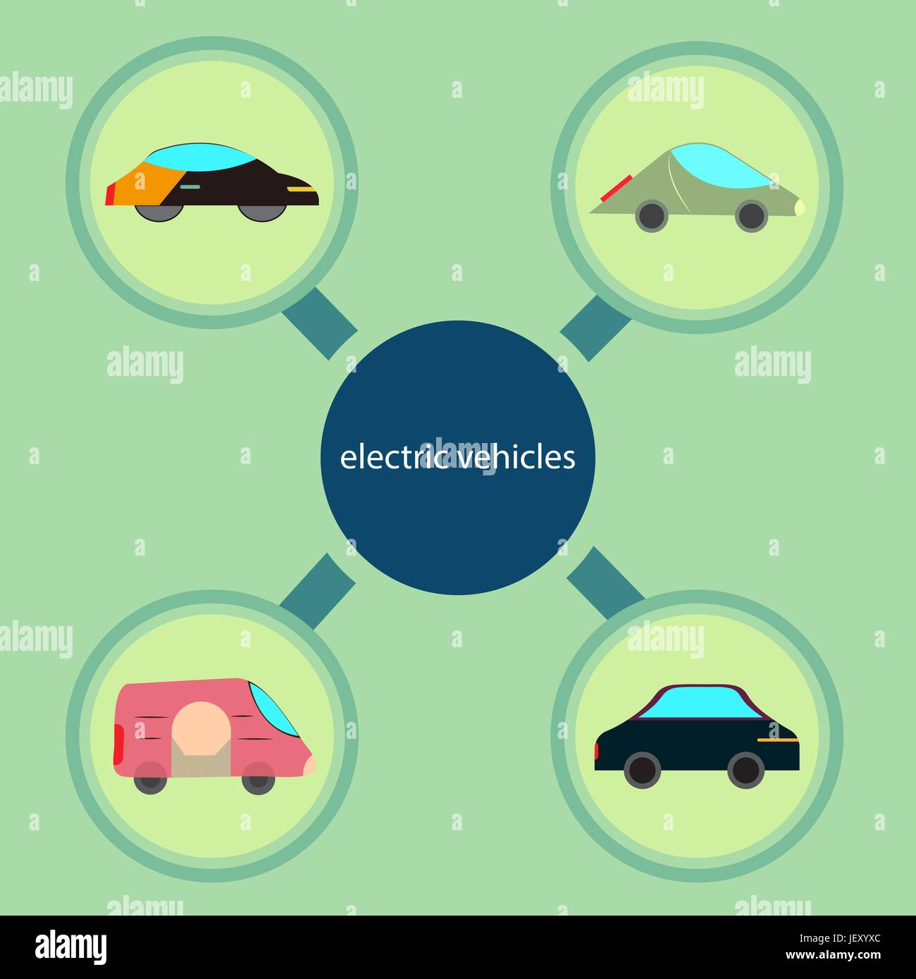 Battery vehicles Stock Vector Images - Alamy