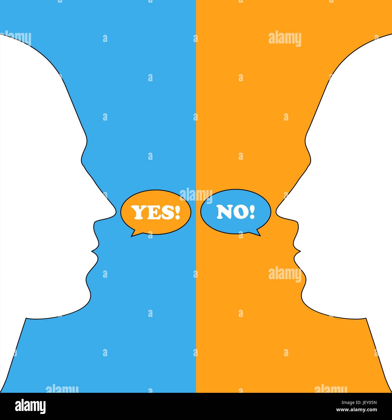 Yes Or No Decision Stage Stock Vector Image Art Alamy