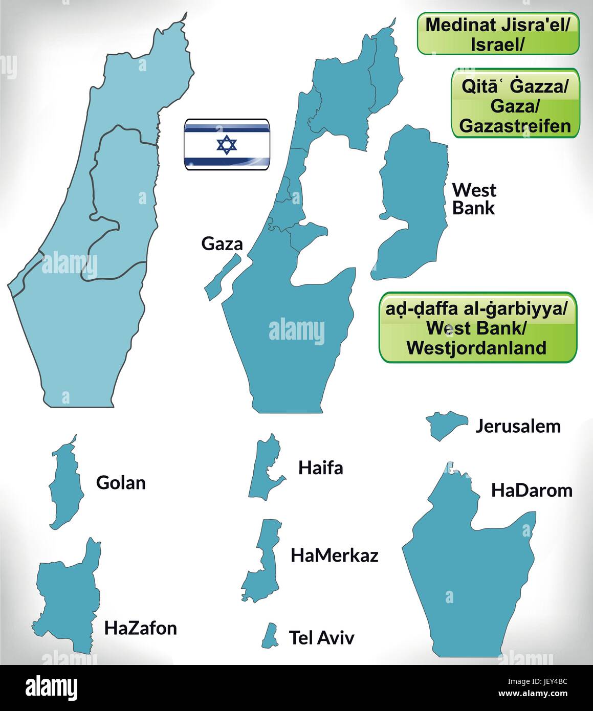 Map of israel hires stock photography and images Alamy